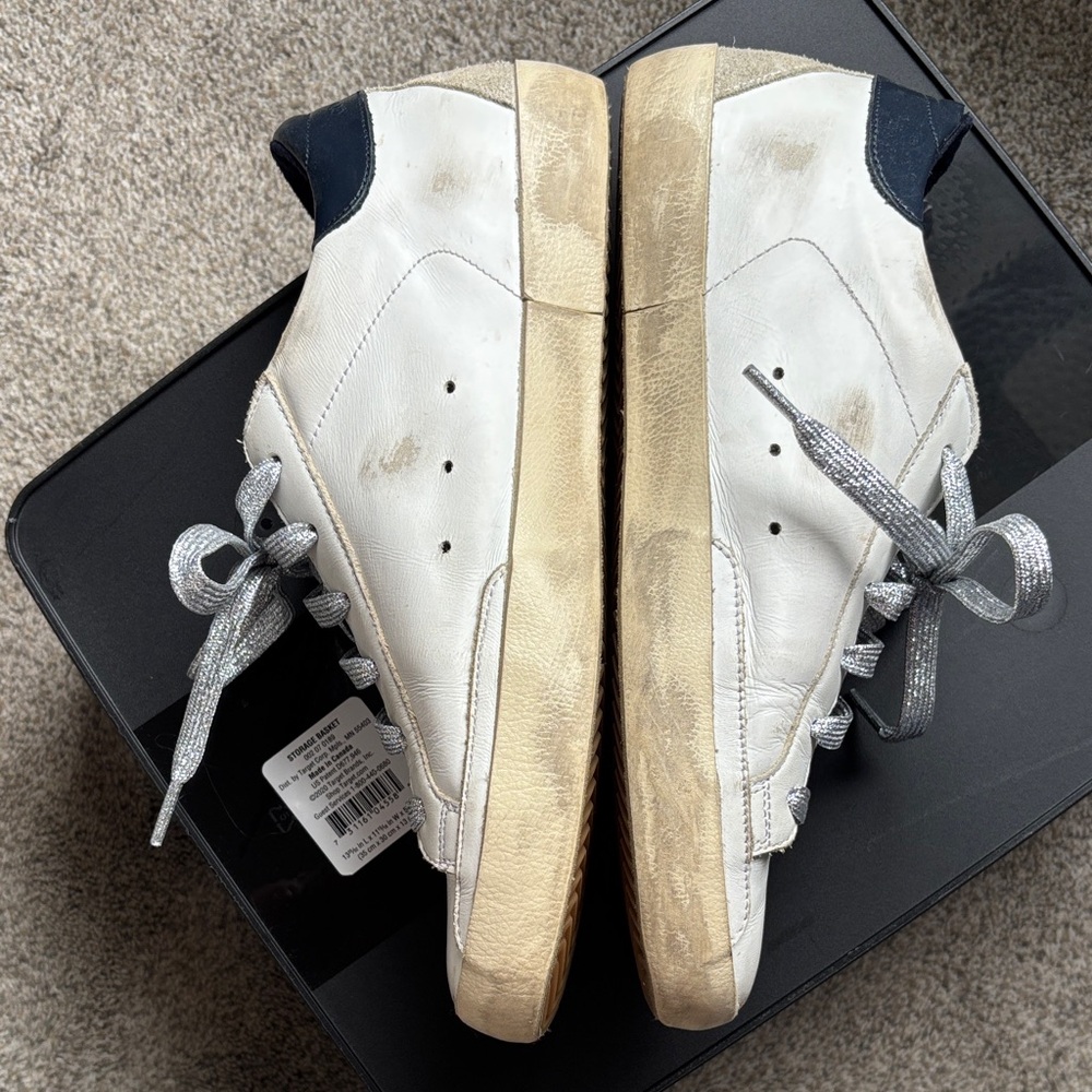 Golden Goose Super-Star White Sneakers - Picture 2 of 16